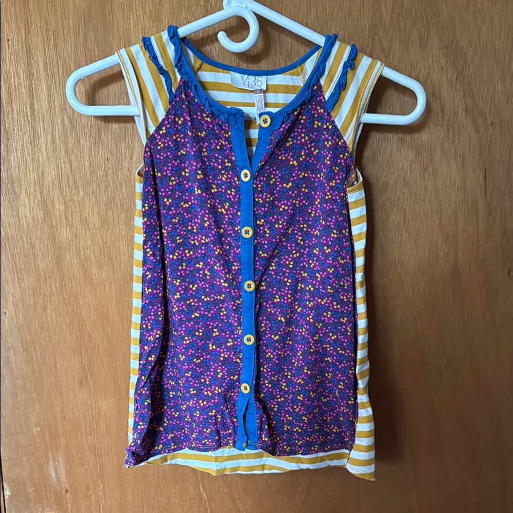 Colorful Girls Sleeveless Top
